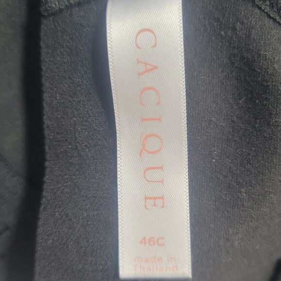 Cacique Unlined Full Coverage No Wire Bras Set of 3 Black Grey Size 46C - Picture 6 of 16